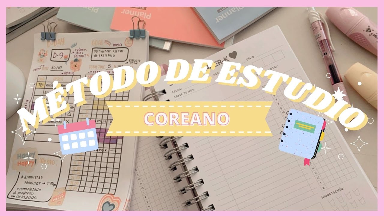 Método de ESTUDIO COREANO 📖💓 I 10 minutes planner 📝 aumenta tu PRODUCTIVIDAD ⏰