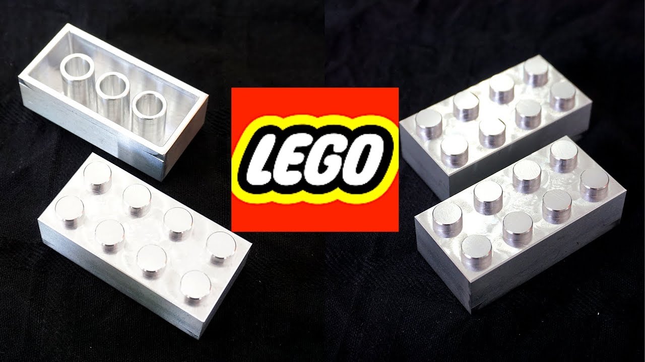 LEGO Blocks CNC machined from Billet Aluminium