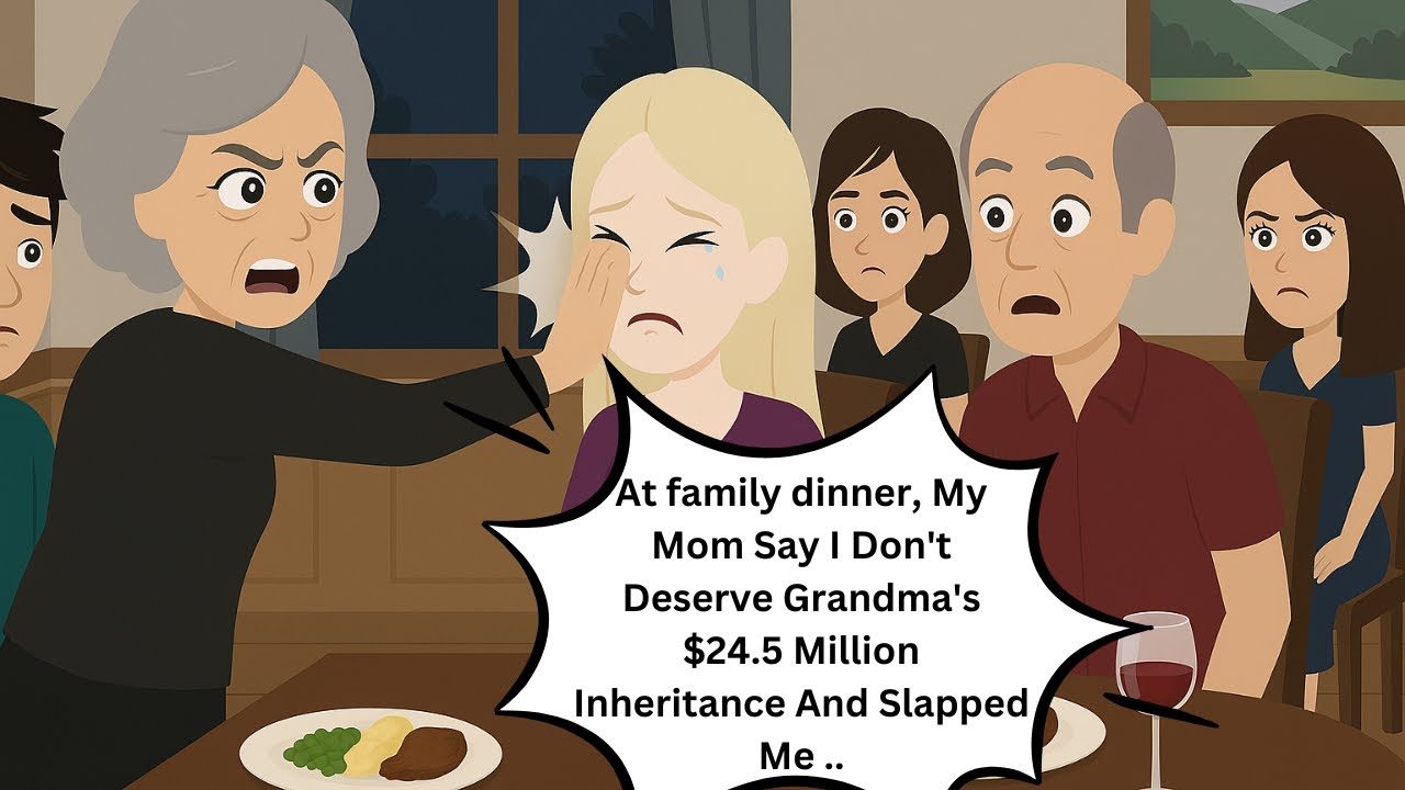 At family dinner, My Mom Say I Don't Deserve Grandma's $24.5 Million Inheritance And Slapped Me ..