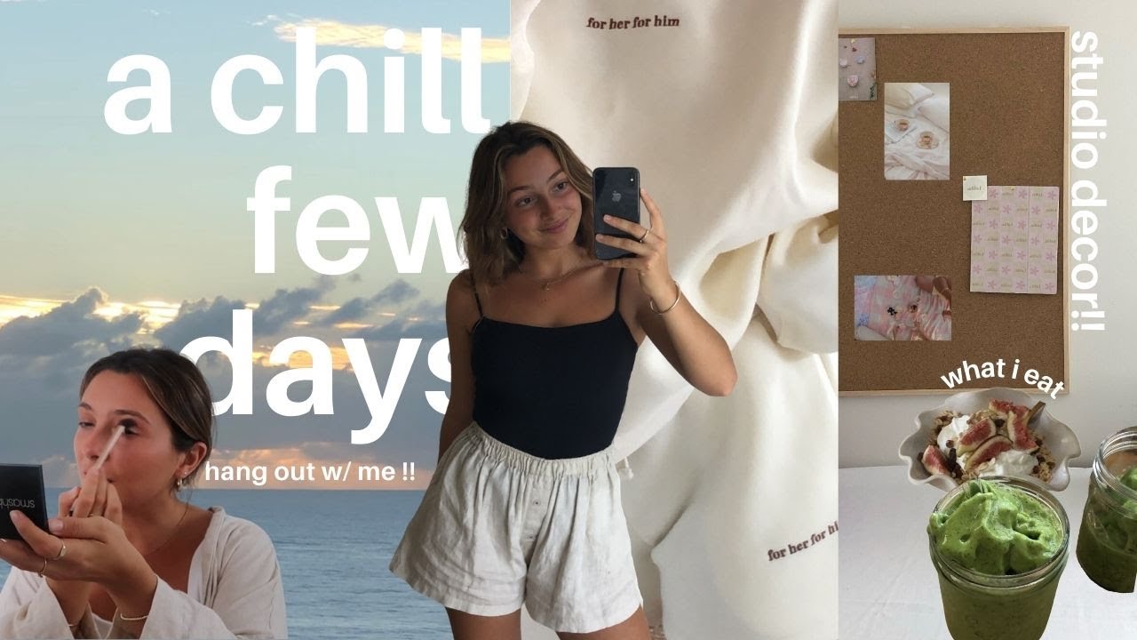 a chill few days | pottery, grwm & being productive !!