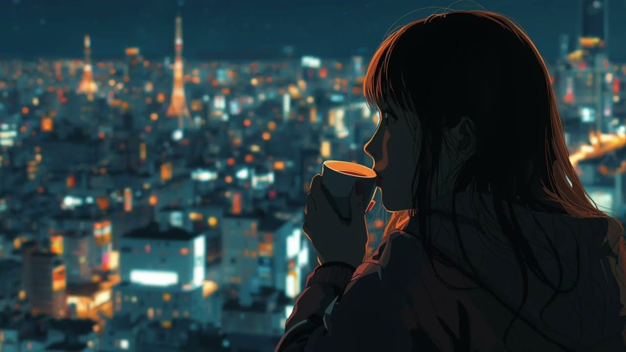 『作業用 BGM』夜の街チル – 深夜の集中 - Night City Chill – Deep Focus Lofi BGM