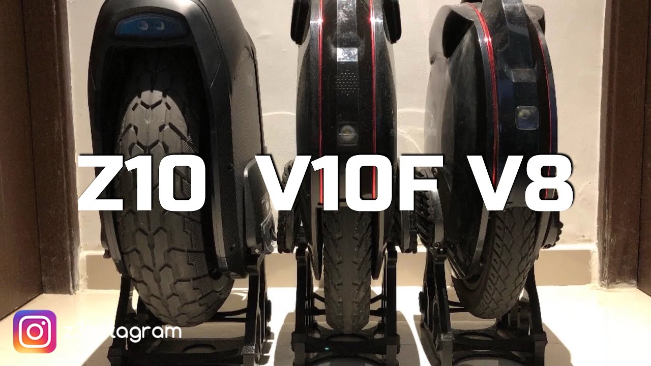 Ninebot Z10 VS InMotion V10F VS InMotion V8 Quick Look Comparison