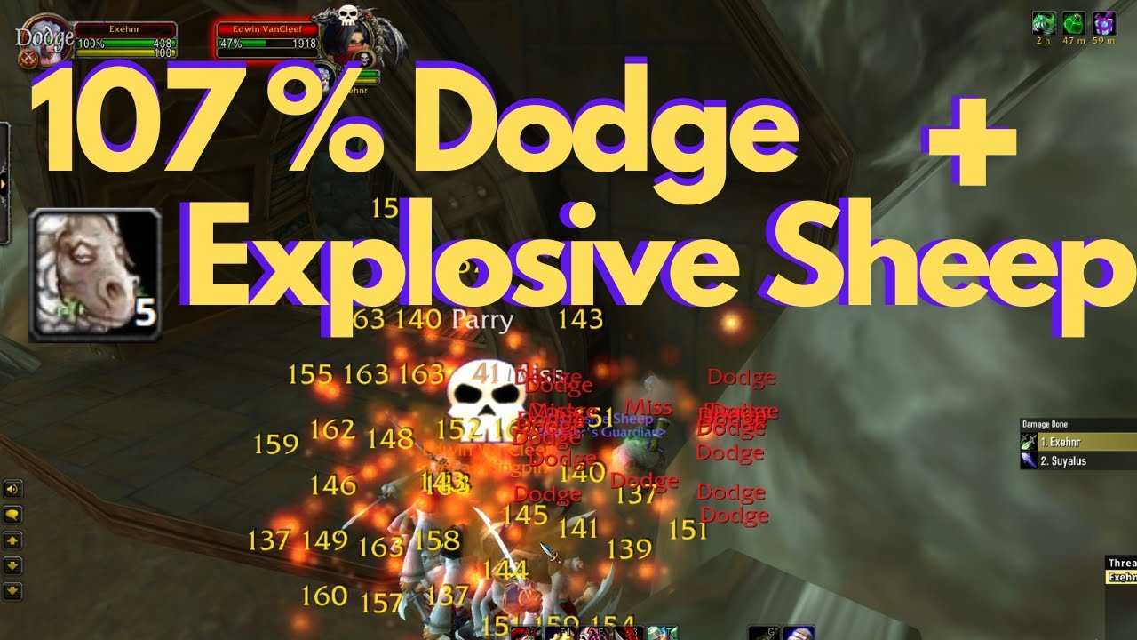 Lv 10 Twink Rogue 107% Dodge Aoe Pull Deadmines