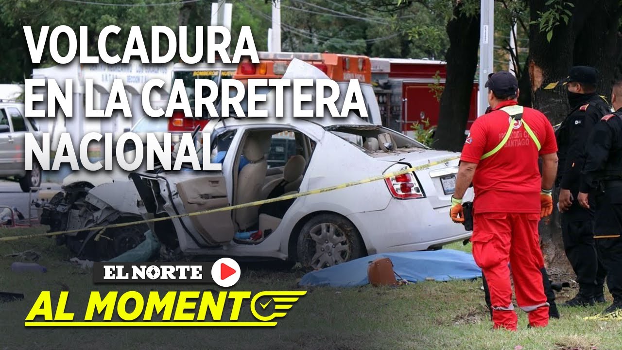 Mueren 3 en volcadura en la Nacional