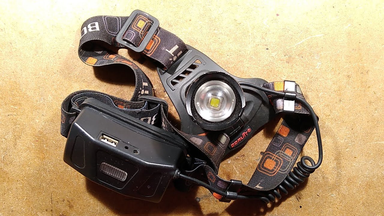 Fixing a head torch with intermittent switch.