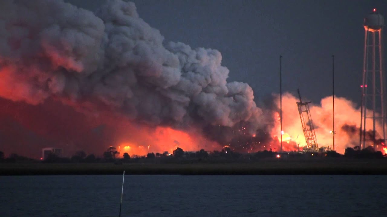 Antares Rocket Explosion Over Wallops - NASA, Orbital Sciences