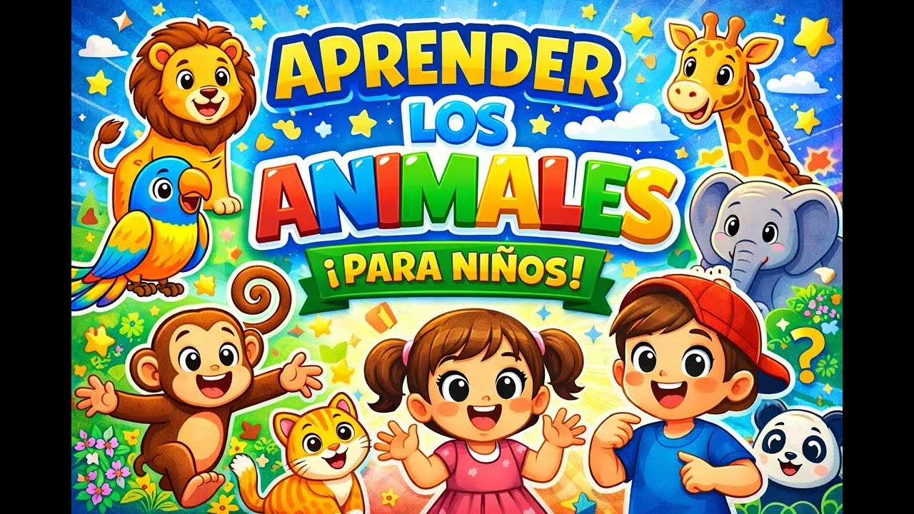 Aprende los animales y sus sonidos para niños pequeños 🐶🐮🐸
