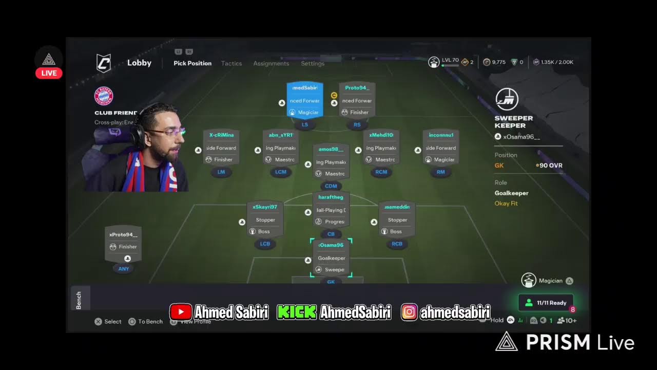 Ahmed Sabiri Livestream kick 📣