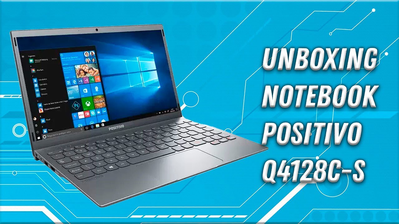 Notebook BARATO para ESTUDAR!  Positivo Motion Gray Q4128C-S Intel Atom 4GB 128GB 14,1 #Unboxing