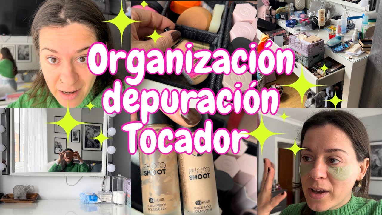 💄LIMPIEZA y ORGANIZACIÓN DE MI TOCADOR DE MAQUILLAJE💄Depuración y declutering 🫧