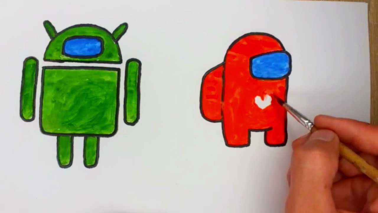 How to draw among us✅ Как нарисовать амонг ас✅Comment dessiner parmi nous, comment dessiner