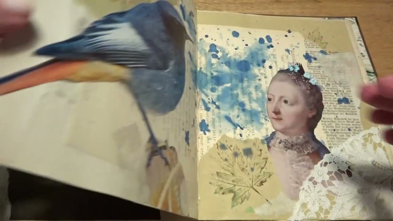Im Großformat - ein Art Journal mit romantischen Vibes