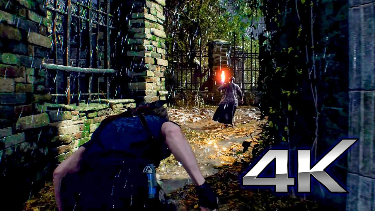 RESIDENT EVIL 4 REMAKE (2023) Exclusive Church and Cemetery Fight 4K GAMEPLAY
