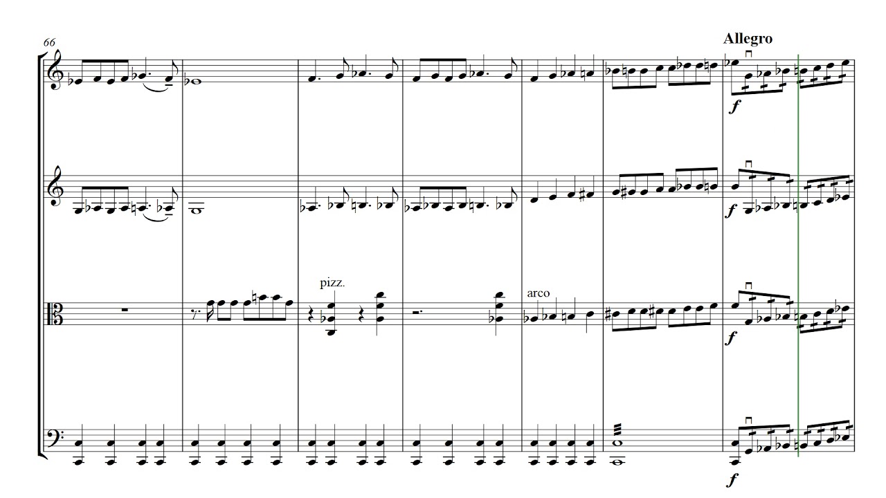 Khachaturyan Adagio of Spartacus and Phrygia | String Quartet Sheet Music