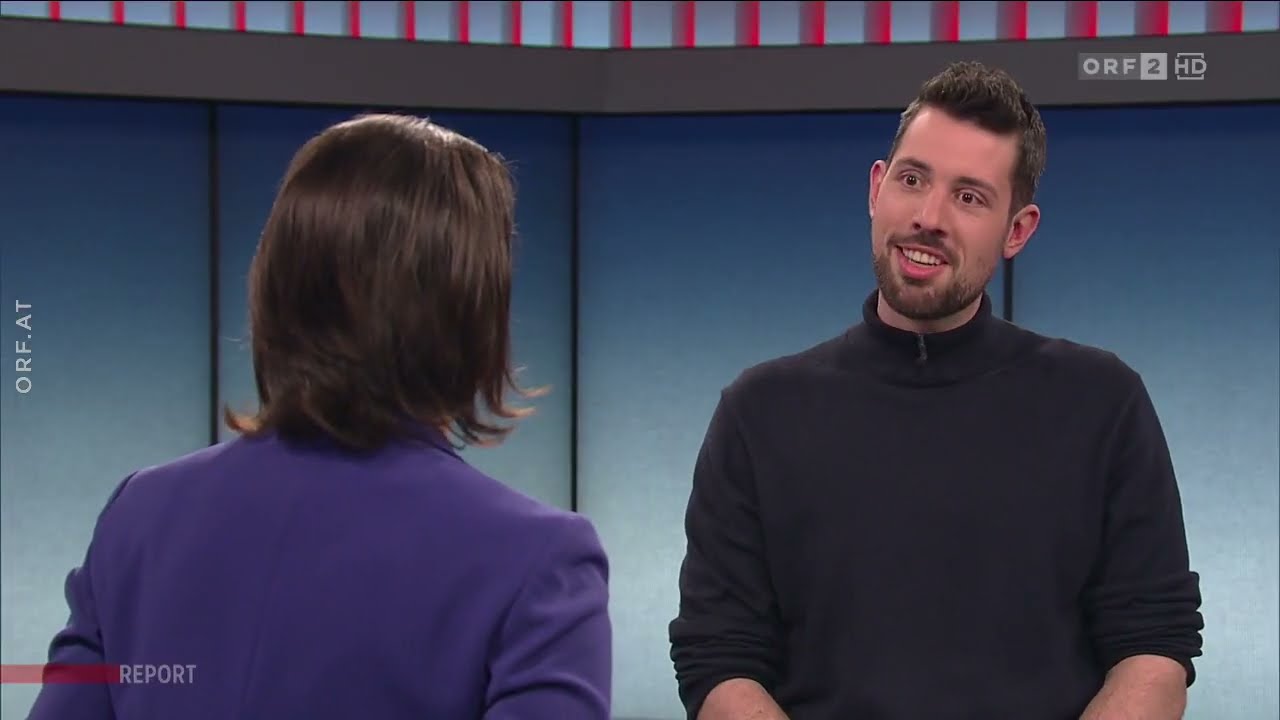 KPÖ-Spitzenkandidat Tobias Schweiger im Report (ORF2, 26.03.24)