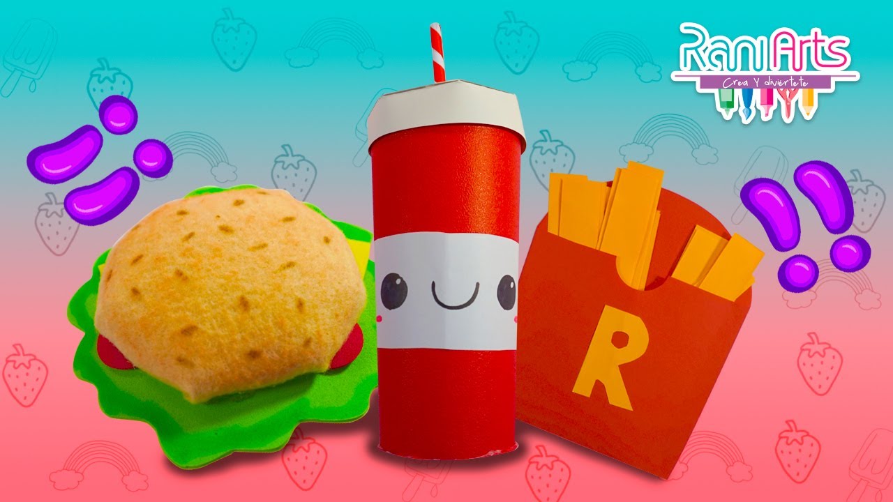 ÚTILES ESCOLARES (COMIDA RÁPIDA) - DIY - haz tus propios útiles super divertidos! RaniArts