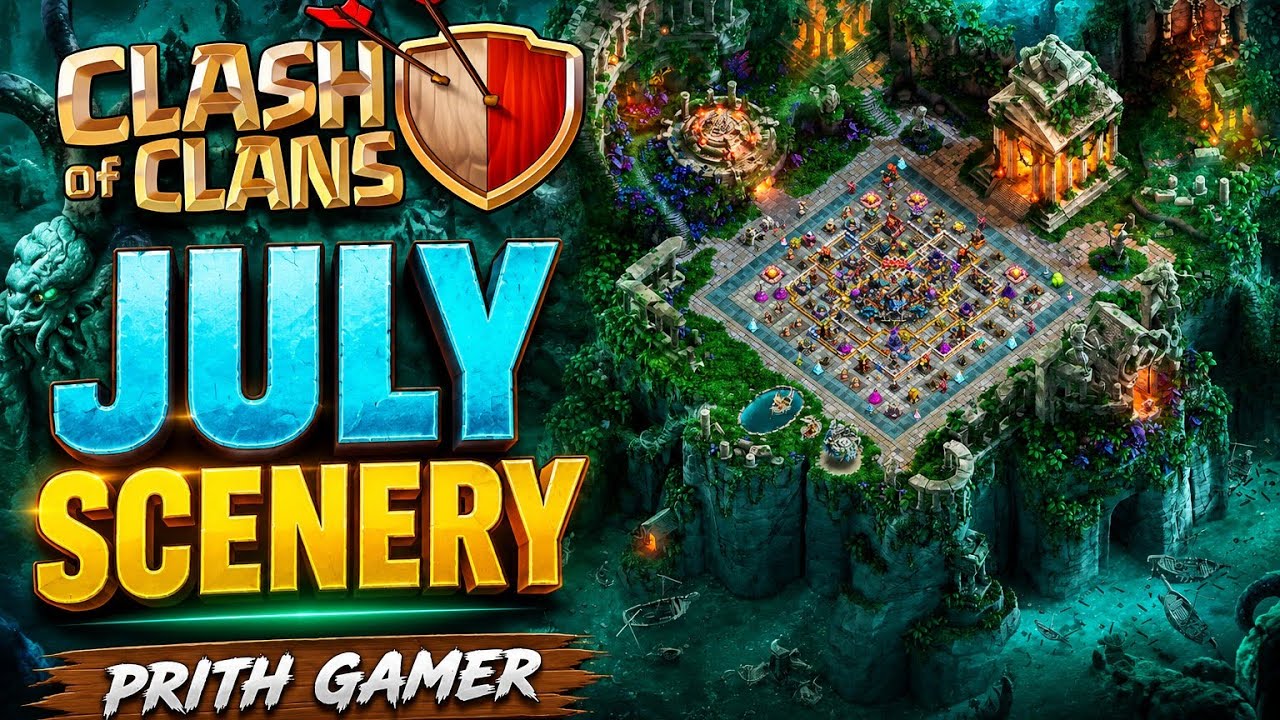 NEW July Scenery in Clash of Clans! 🌿 Full Gameplay, Details & First Look |COC July Update 2026 #coc