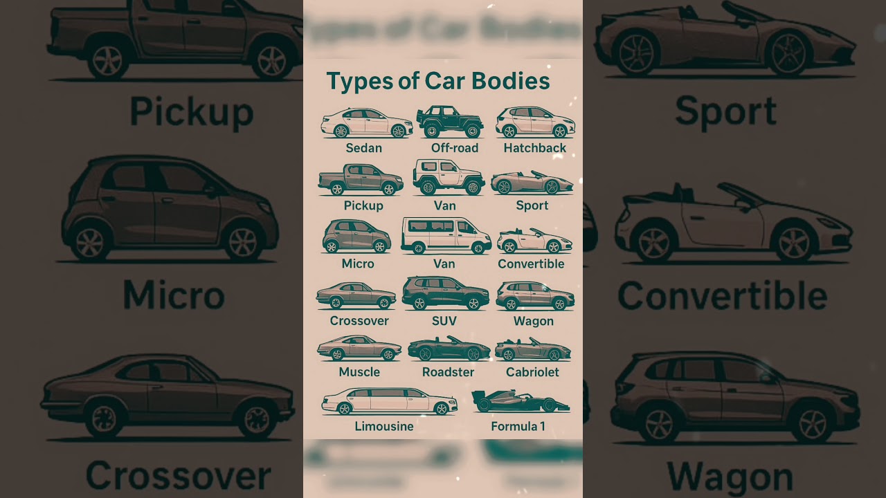 Sedan, hatchback, SUV or coupe 🚗✨ every car body tells a story of style and purpose. #CarLovers