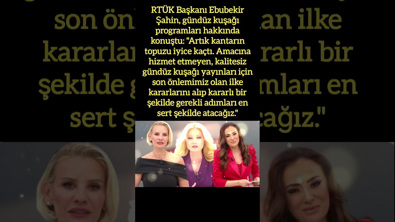 RT&Uuml;K BAŞKANI EBUBEKİR ŞAHİN: 