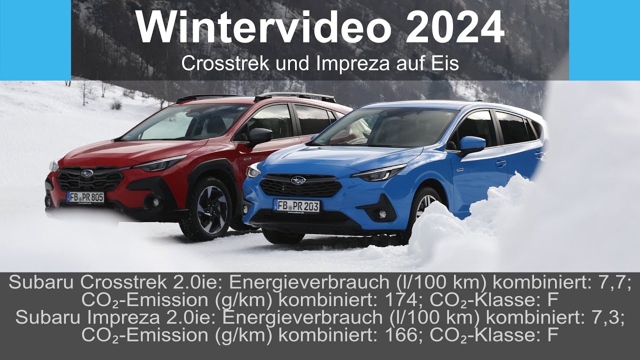Crosstrek und Impreza auf Eis | Wintervideo 2024