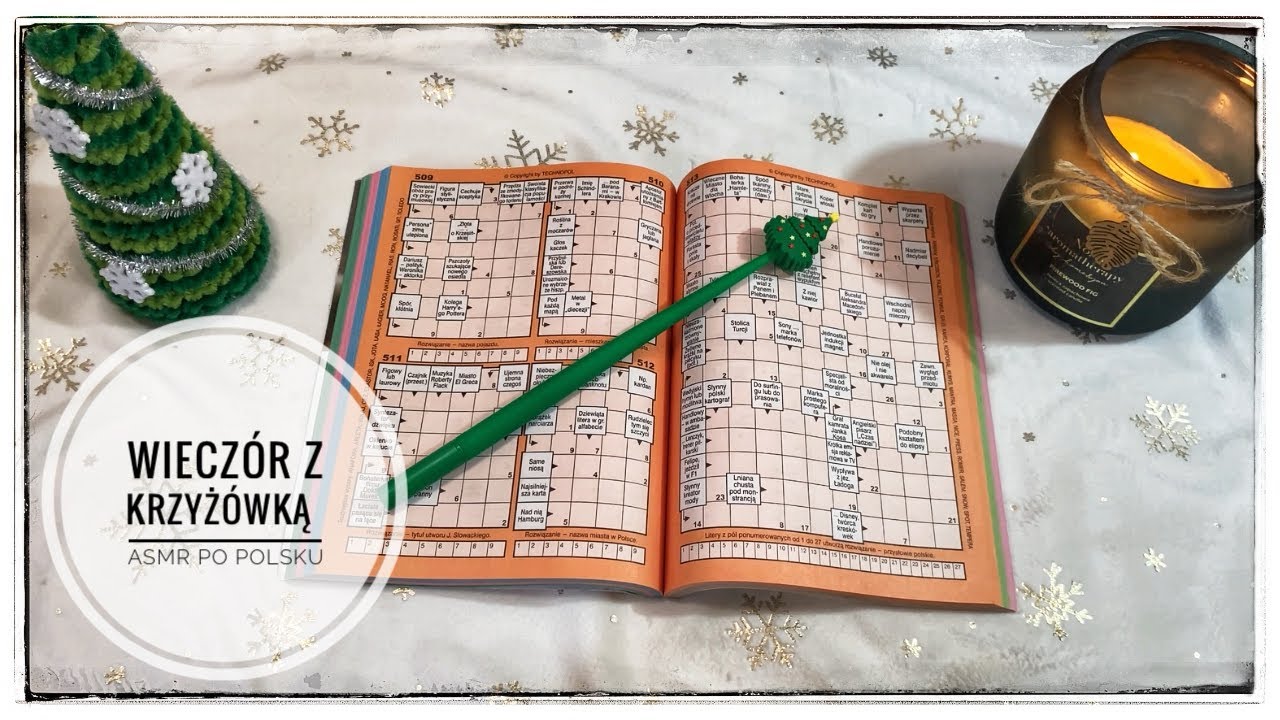 ASMR | Spokojny wieczór z krzyżówką 🎧🖊️📰🥰