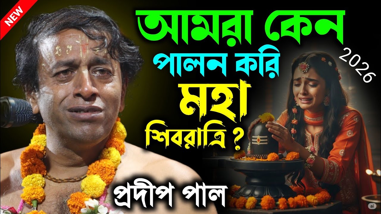 আমরা কেন পালন করি মহা শিবরাত্রি | প্রদীপ পালের নতুন তত্ত্বকথা | Pradip Pal New Tattwa Katha 2026