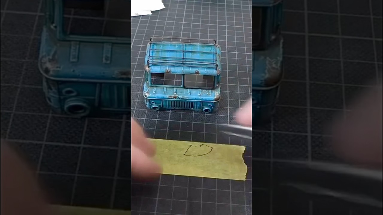 GAZ 66 Apocalyptic Truck 1:35 Part 2🤩 #automobile #miniature #painting #restoration #scalemodel