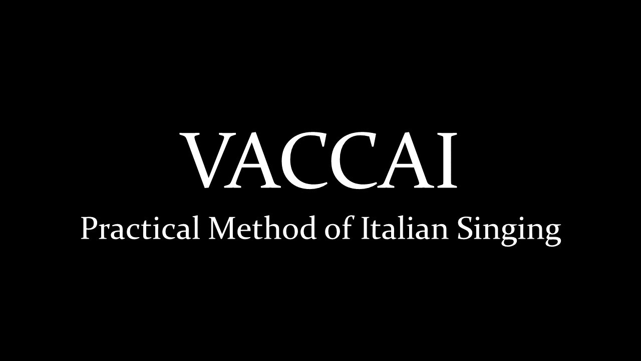 Vaccai Practical Method of Italian Singing: Mezzo - Baritone