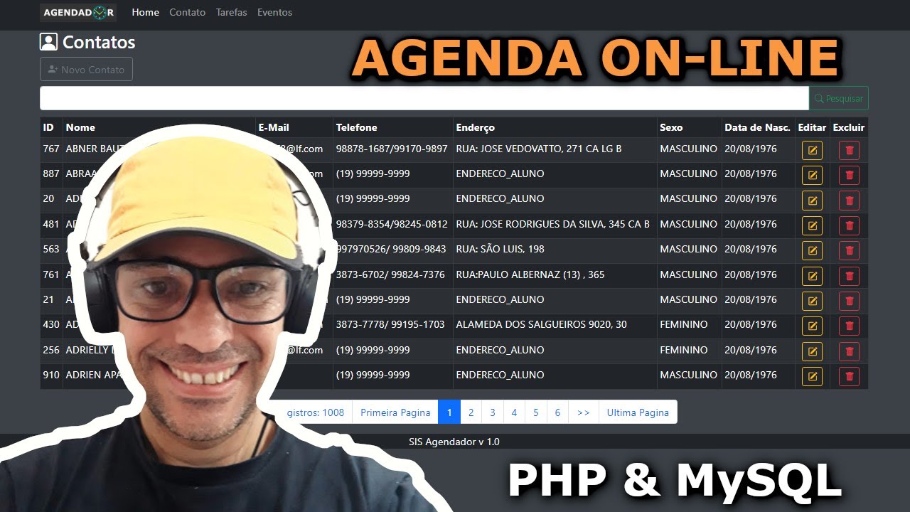 # 01 - PHP - MySQL - Sistema de Agenda - Criando o Banco de dados