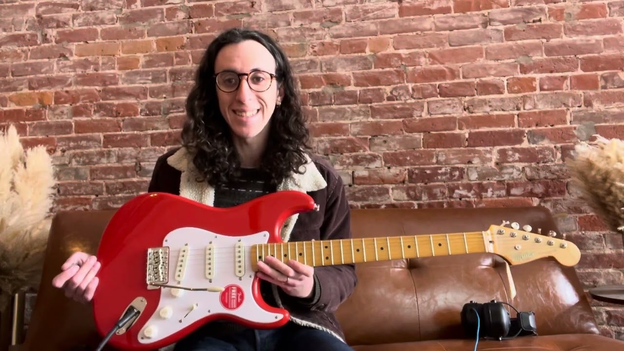 Squier Classic Vibe 50s Stratocaster Fiesta Red Review and Demo