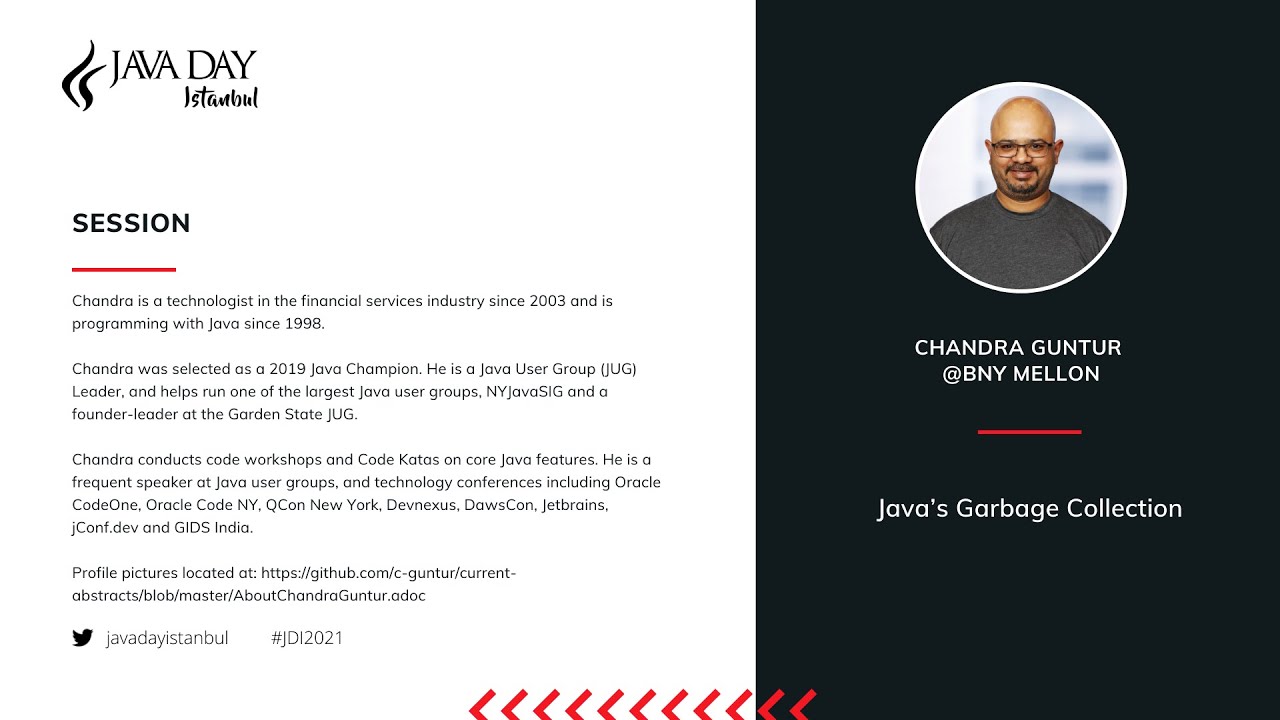 Chandra Guntur - Java&rsquo;s Garbage Collection - Java Day Istanbul 2021