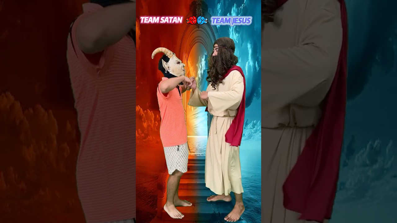 😇💃Jesus vs Satan : Dance Battle 💃🕺#Jesus #christ #God #Lightofchrist