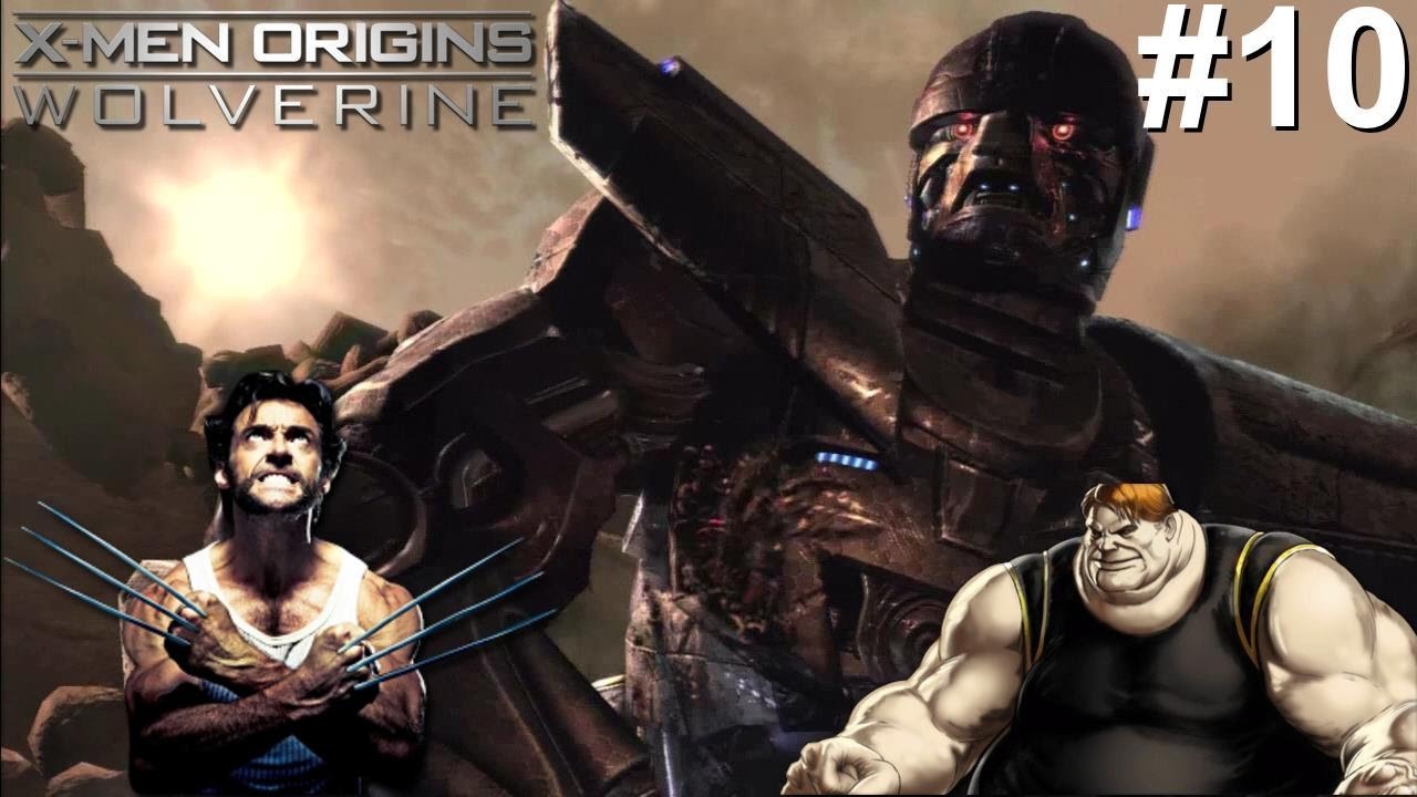 X-Men Origins Wolverine PS3 Gameplay #10 [Wolverine vs Sentinel MK1 & The Blob]