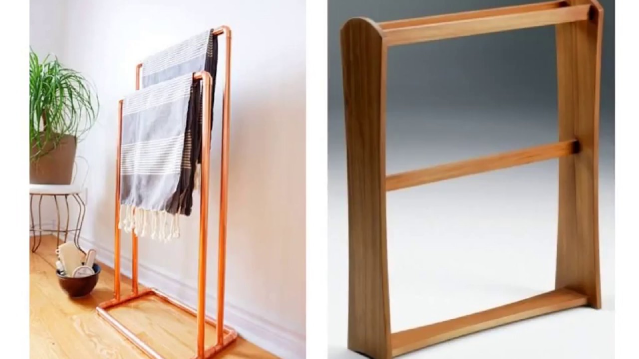 Wondrous Freestanding Towel Rail Wooden For Your Convenience