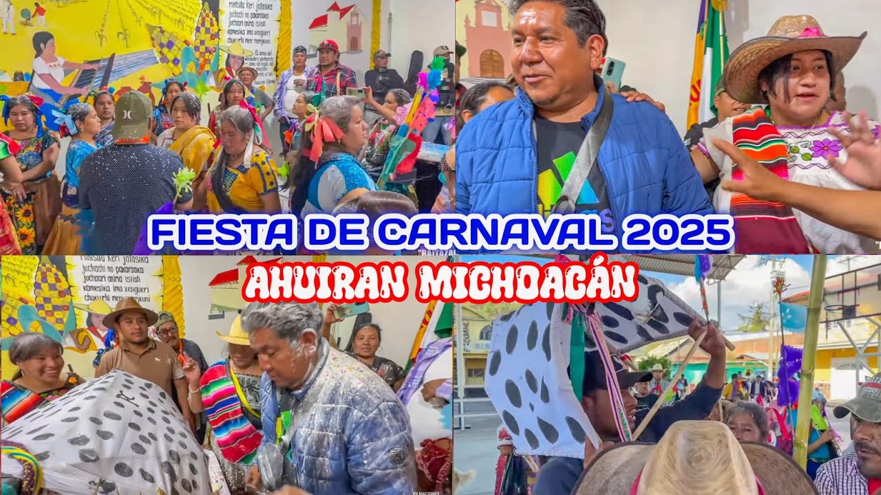 Parte 2 Fiesta De 😱🔥CARNAVAL AHUIRAN 2025 🔥😱  Cargueros De San Mateo Apóstol 💙 ❤️