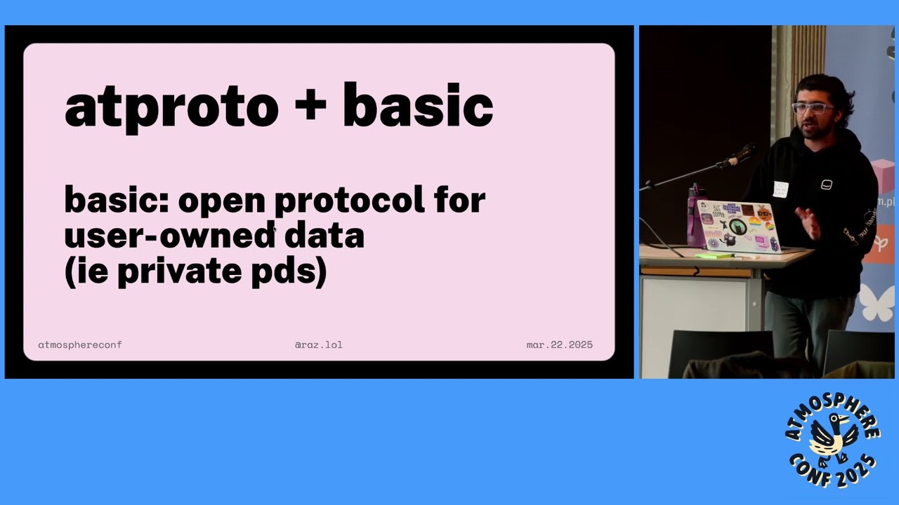 Protocol composition: extending atproto for private data, Rashid Aziz   ATmosphere Seattle 2025