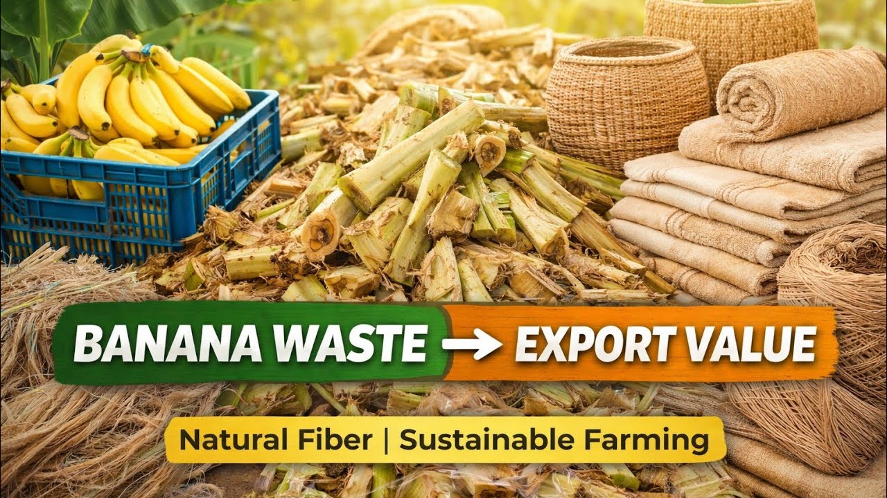 Banana Waste to Wealth | Natural Fiber Turning Farm Waste into Export Value