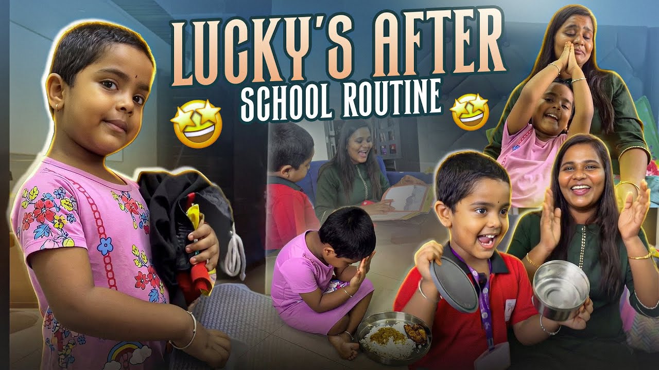 Lucky Schoolல இருந்து வந்ததும் இதான் FIRST வேல 🤔 | Lucky’s After school Routine | Allu Loves Priya