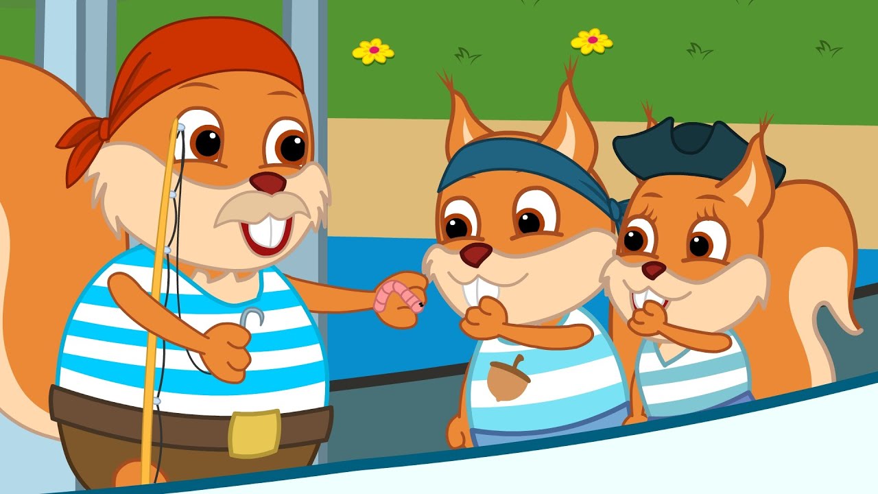 Bridie Squirrel en Español - 🎣😄🩲🌊🐟 ¡PESCAMOS UNOS CALZONCITOS!