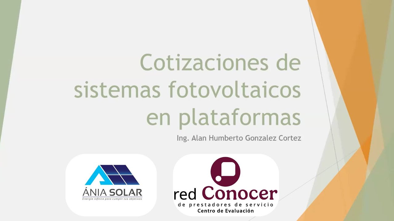 APRENDE A REALIZAR COTIZACIONES ANIA SOLAR