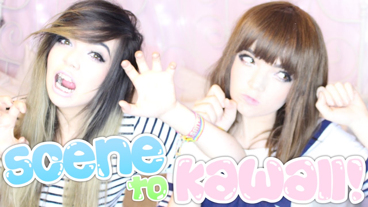 SCENE TO KAWAII MAKEUP TRANSFORMATION! | SammieSpeaks