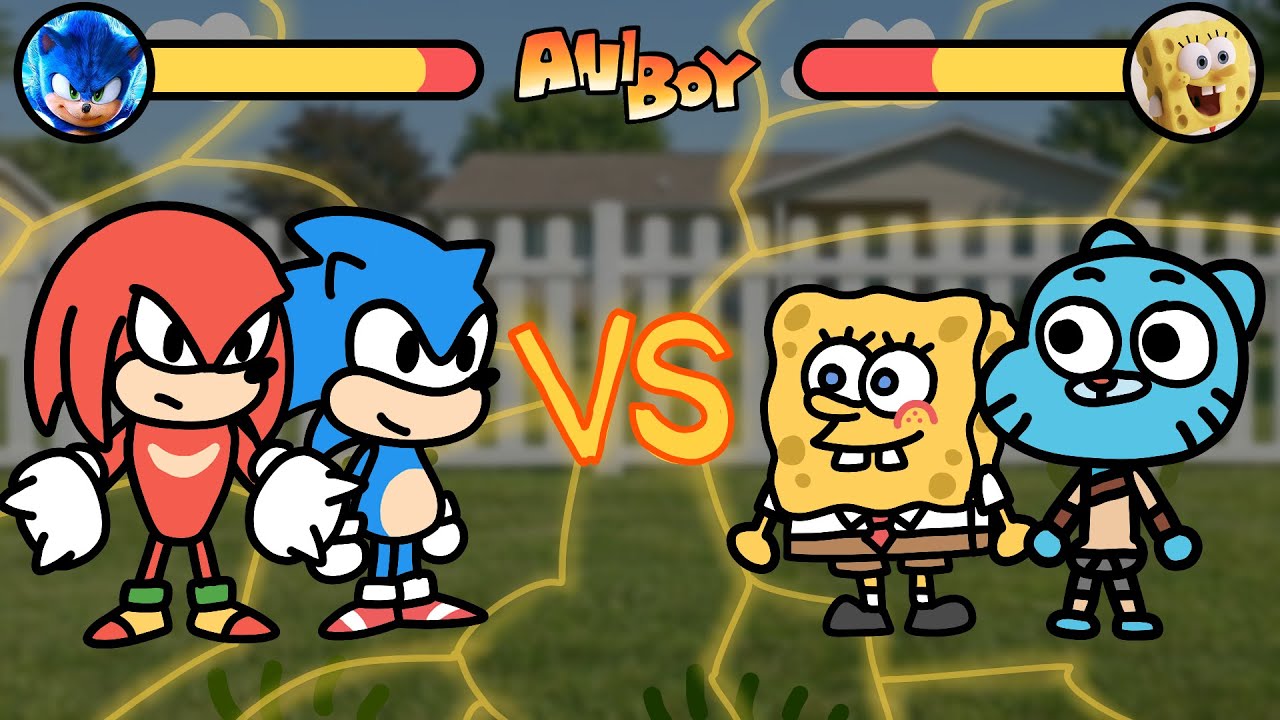 Character Battle Compilation 5 | Sonic the Hedgehog | SpongeBob SquarePants | Gumball