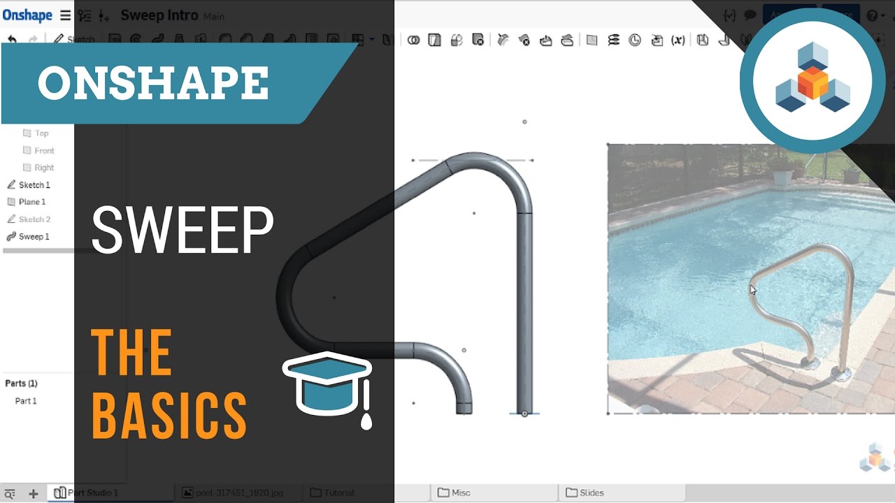 Функция Sweep — Основы — Onshape 3D CAD