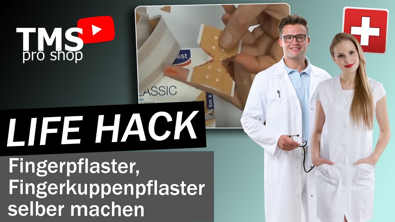 🩹 Life Hack: Fingerpflaster, Fingerkuppenpflaster selber machen | Erstehilfeshop.de