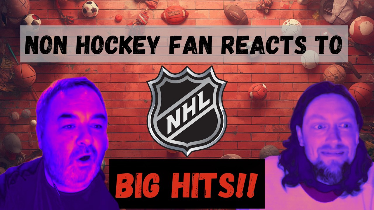NON HOCKEY FAN REACTS TO - BIG NHL HITS!!