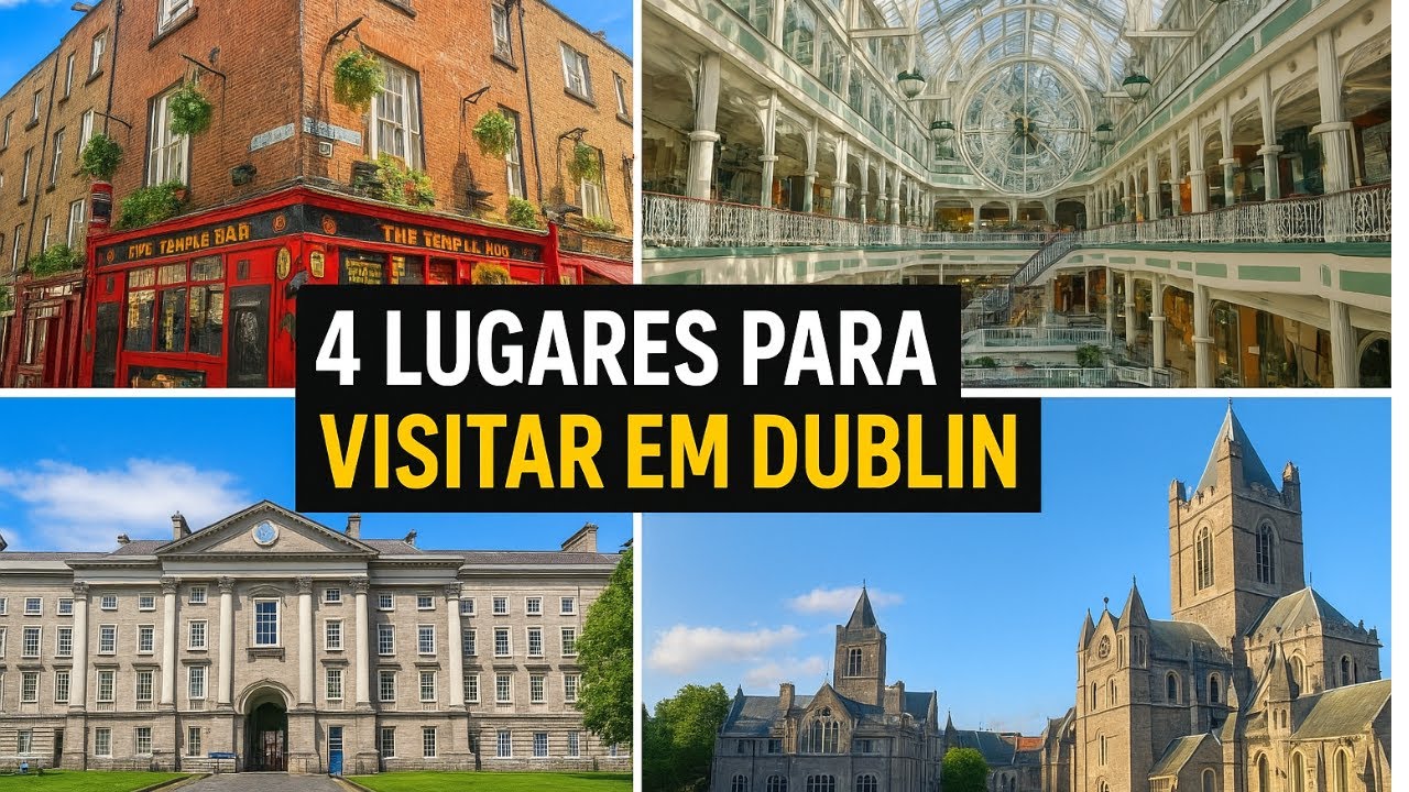 4 LUGARES PARA VISITAR EM DUBLIN | IRLANDA #dublin #templebar #dublinireland #irlanda #ireland
