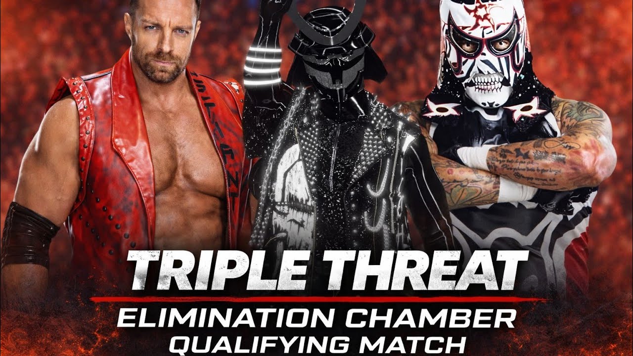 LA Knight Vs Penta Vs AJ X - Wwe elimination Chamber qualifying Match - Wwe Raw