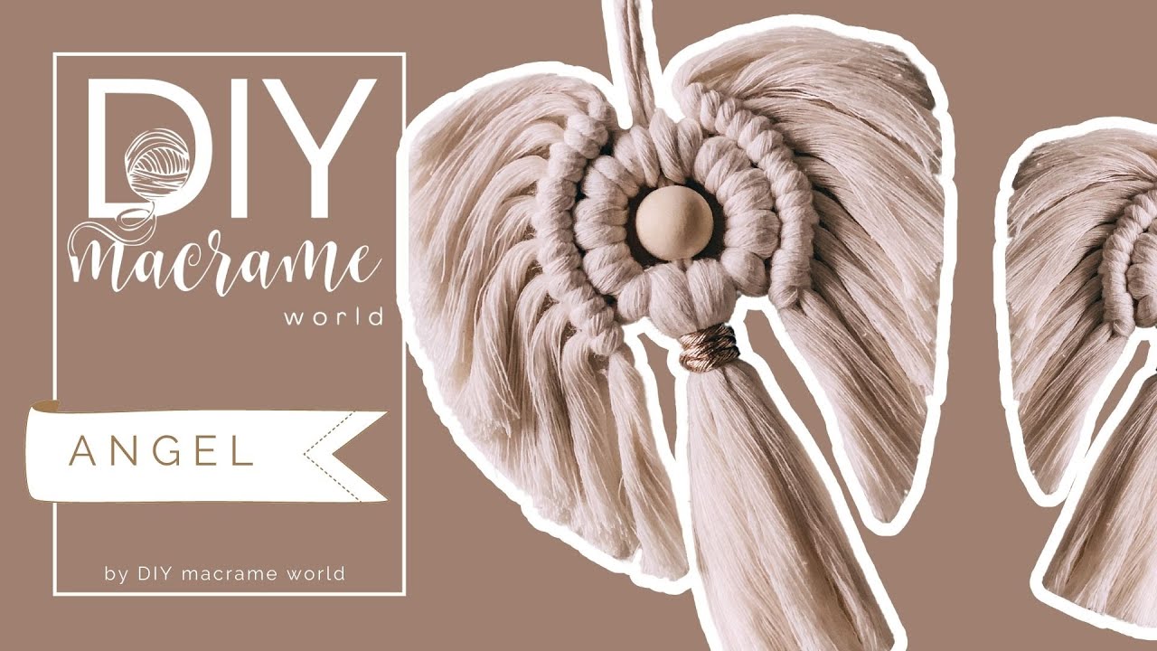 *The ORIGINAL * DIY Macrame Guardian ANGEL by DIY MACRAME WORLD
