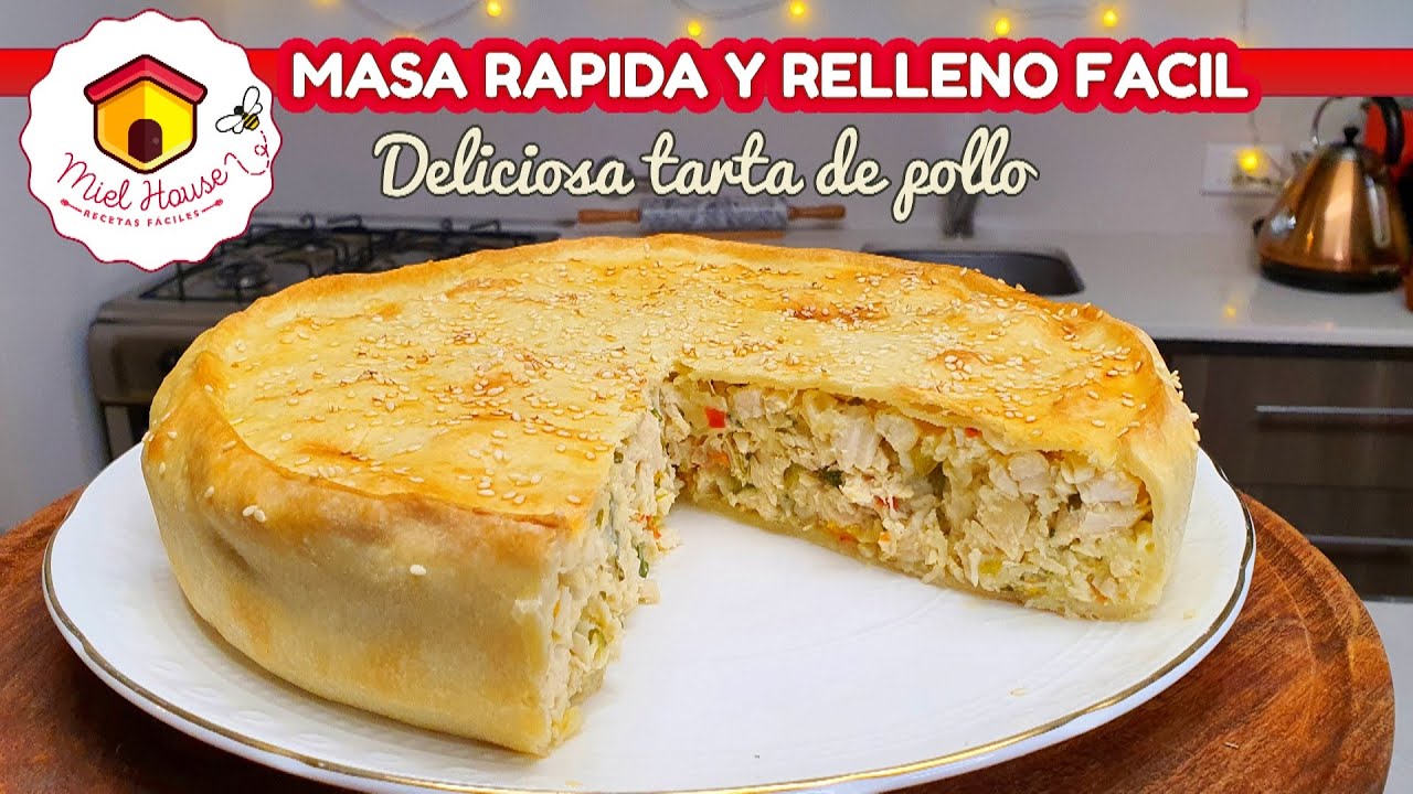 TARTA DE POLLO familiar TODO CASERO Y FACIL
