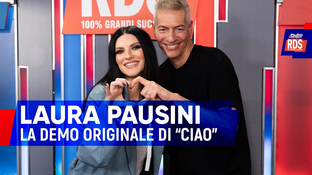 Laura Pausini ospite di RDS canta la demo originale di “CIAO”